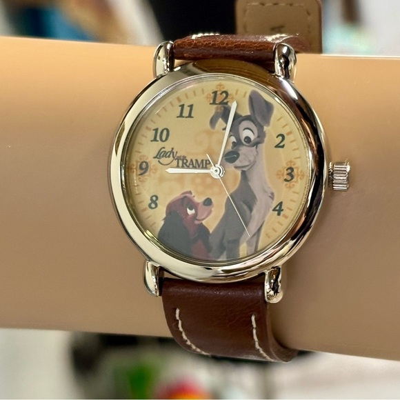 Rare In Box❤️Disney Lady and the Tramp 50th Anniversary Watch - Picture 1 of 7